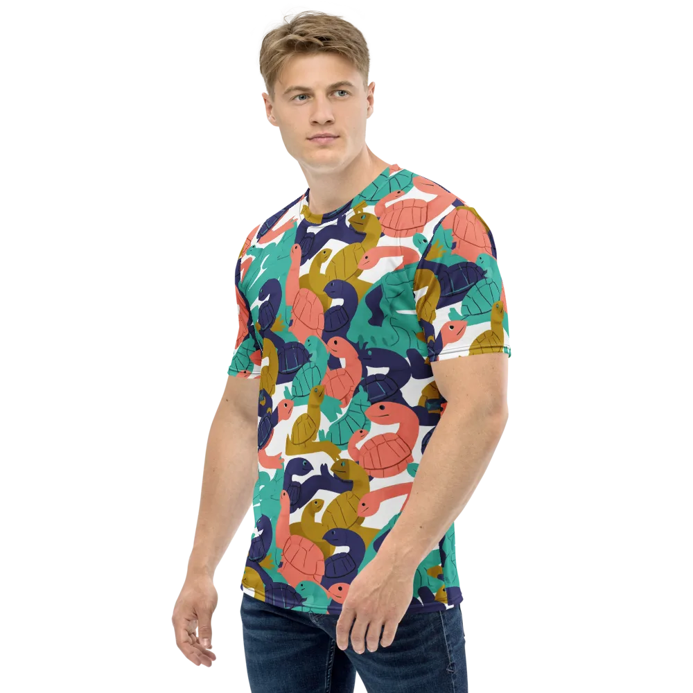 Shell Parade on Men's Crew Neck T-Shirt — Left