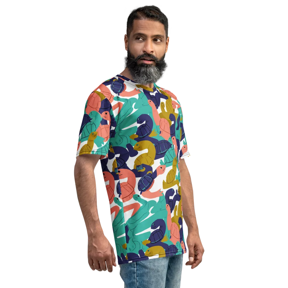 Shell Parade on Men's Crew Neck T-Shirt — Right
