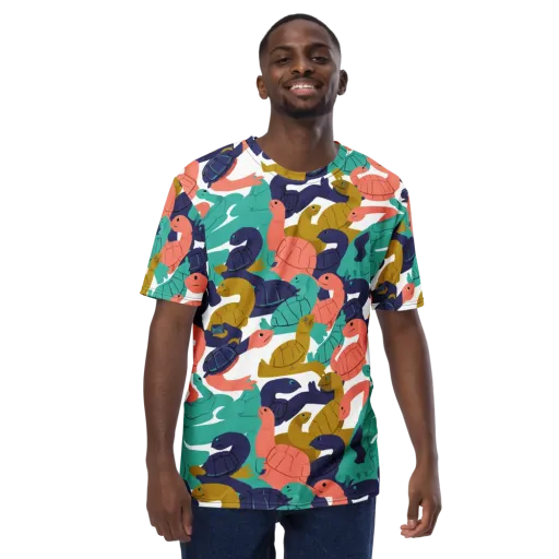 Shell Parade on a Men's Crew Neck T-Shirt