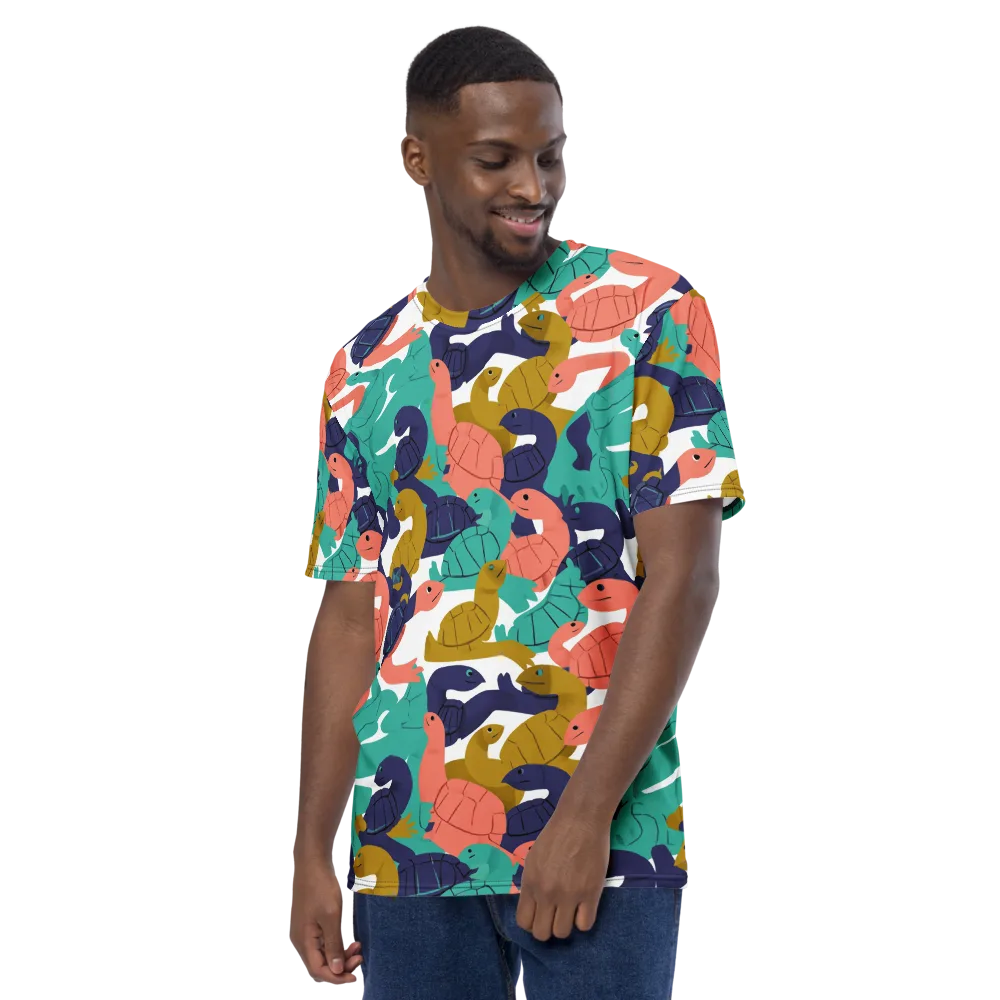 Shell Parade on Men's Crew Neck T-Shirt — Left