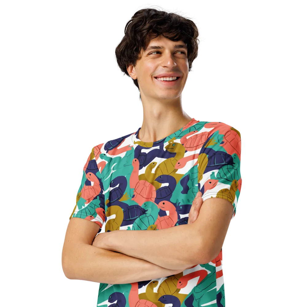 Shell Parade on Men's Crew Neck T-Shirt — Left Front