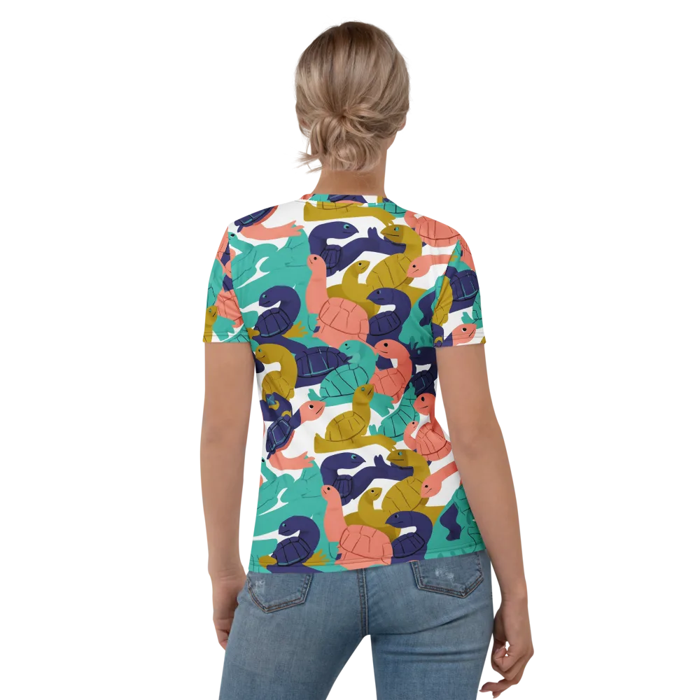 Shell Parade on Women's Crew Neck T-Shirt — Back