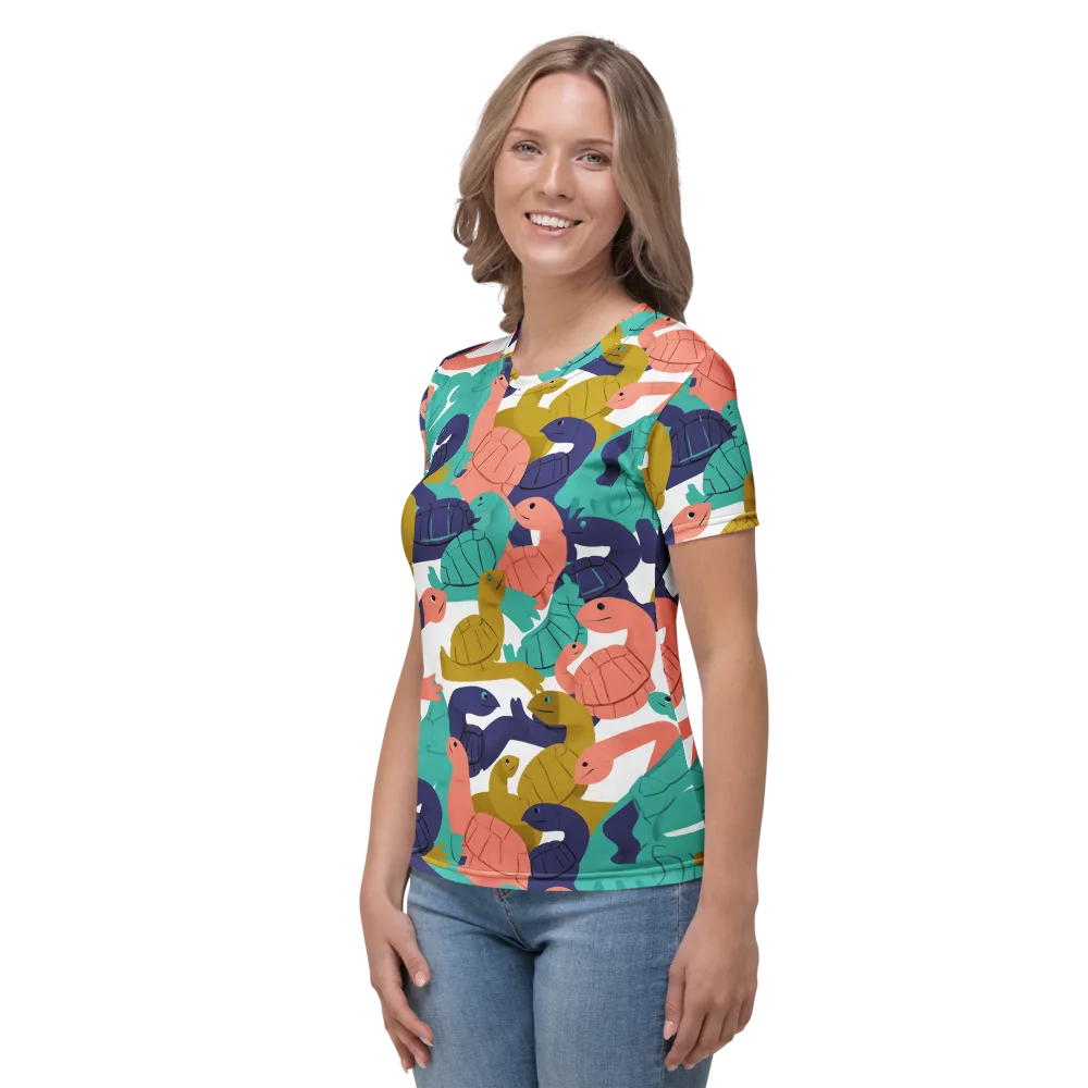 Shell Parade on Women's Crew Neck T-Shirt — Left