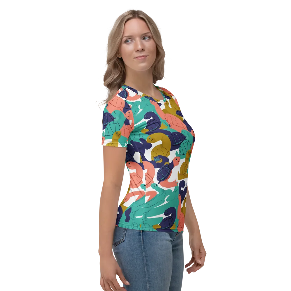 Shell Parade on Women's Crew Neck T-Shirt — Right