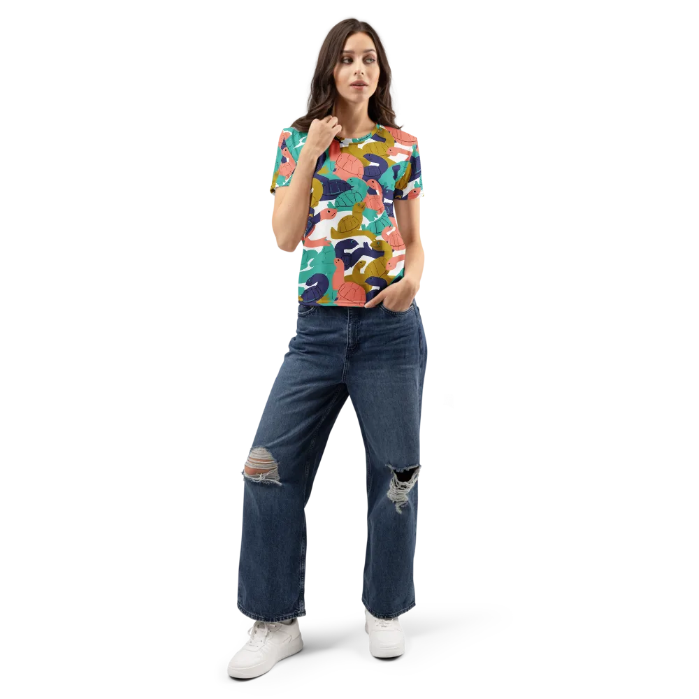 Shell Parade on Women's Crew Neck T-Shirt — Front