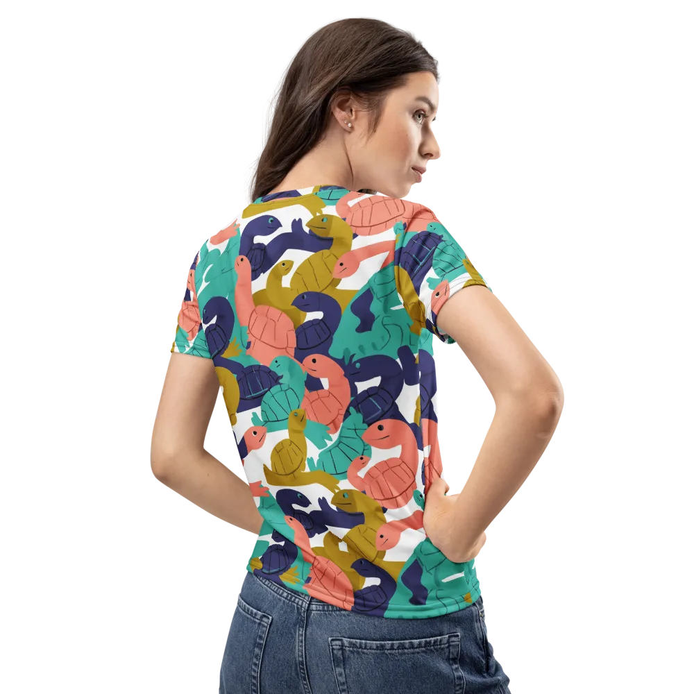 Shell Parade on Women's Crew Neck T-Shirt — Back