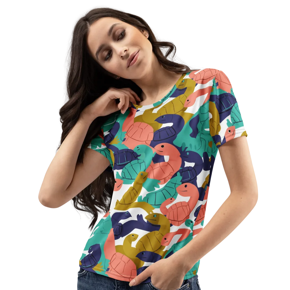 Shell Parade on Women's Crew Neck T-Shirt — Left Front