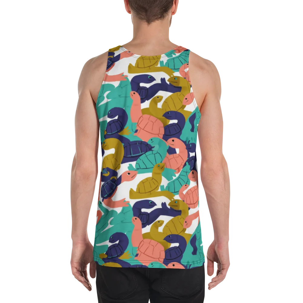 Shell Parade on Men's Tank Top — Back