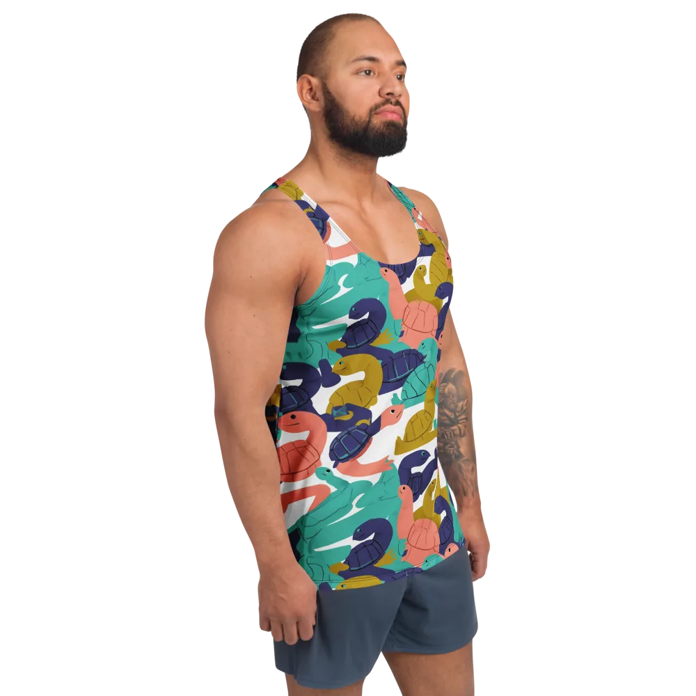 Shell Parade on Men's Tank Top — Right Front