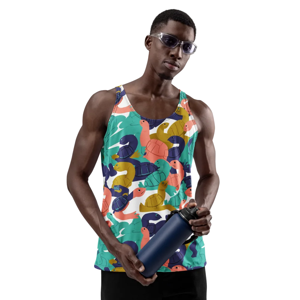 Shell Parade on Men's Tank Top — Front