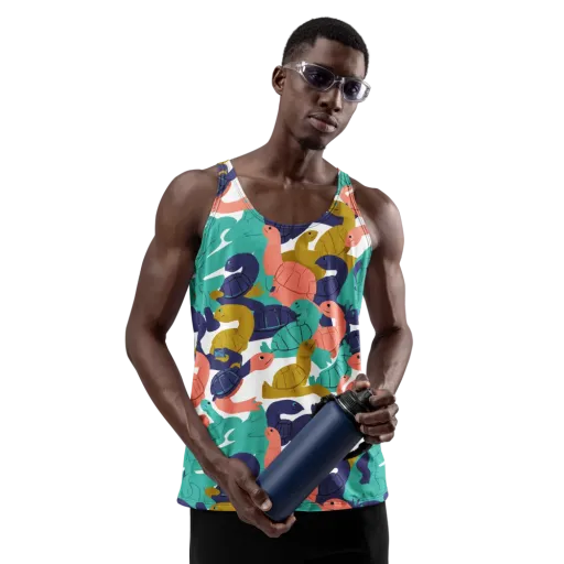 Shell Parade on a Men's Tank Top