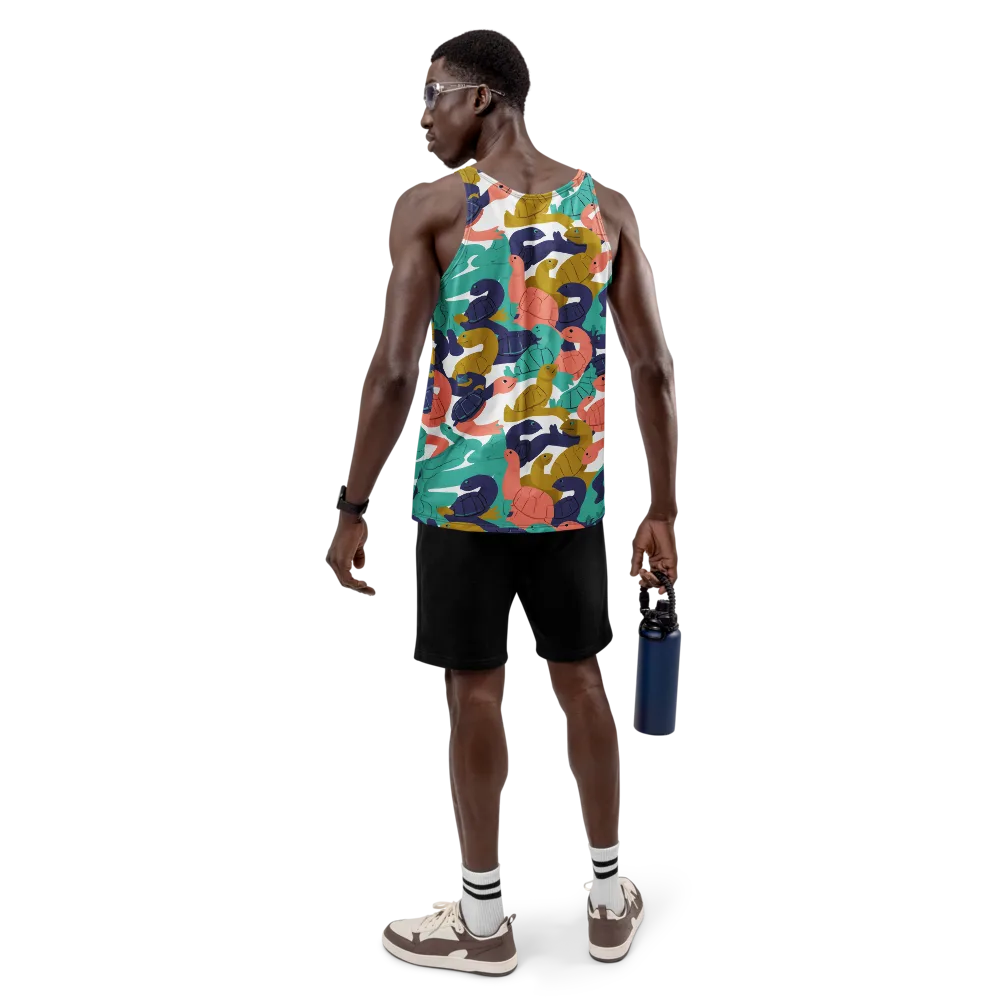 Shell Parade on Men's Tank Top — Back
