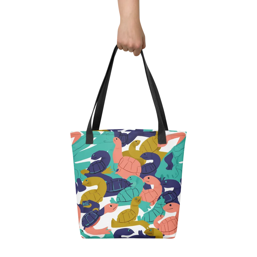 Shell Parade on Tote Bag — Front