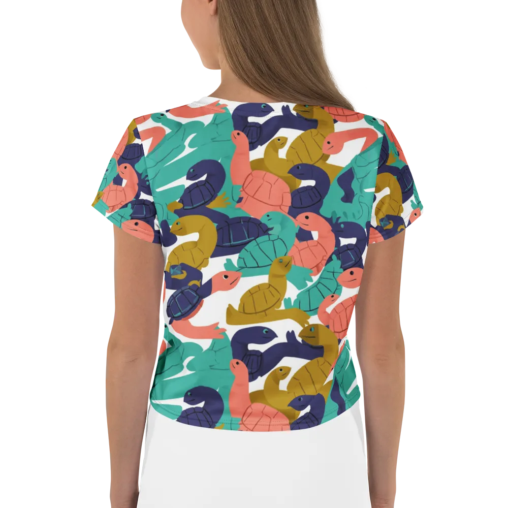 Shell Parade on Crop Tee — Back