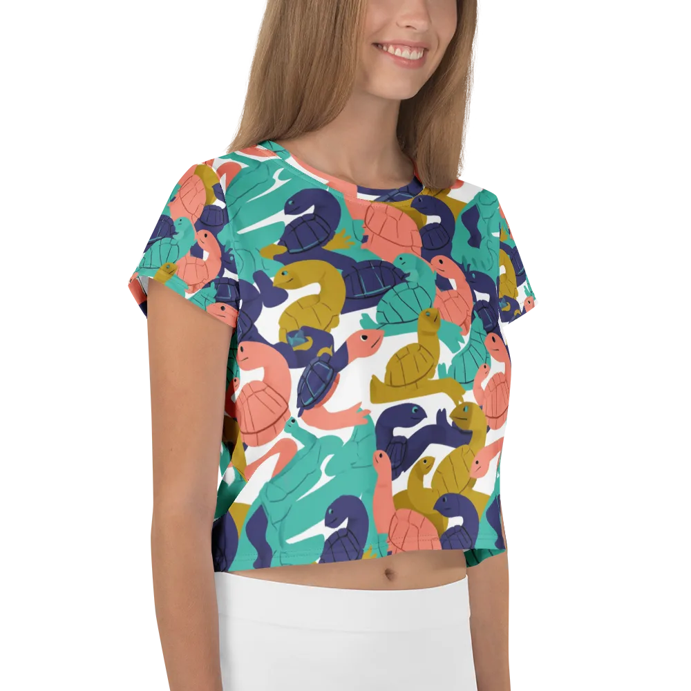 Shell Parade on Crop Tee — Right