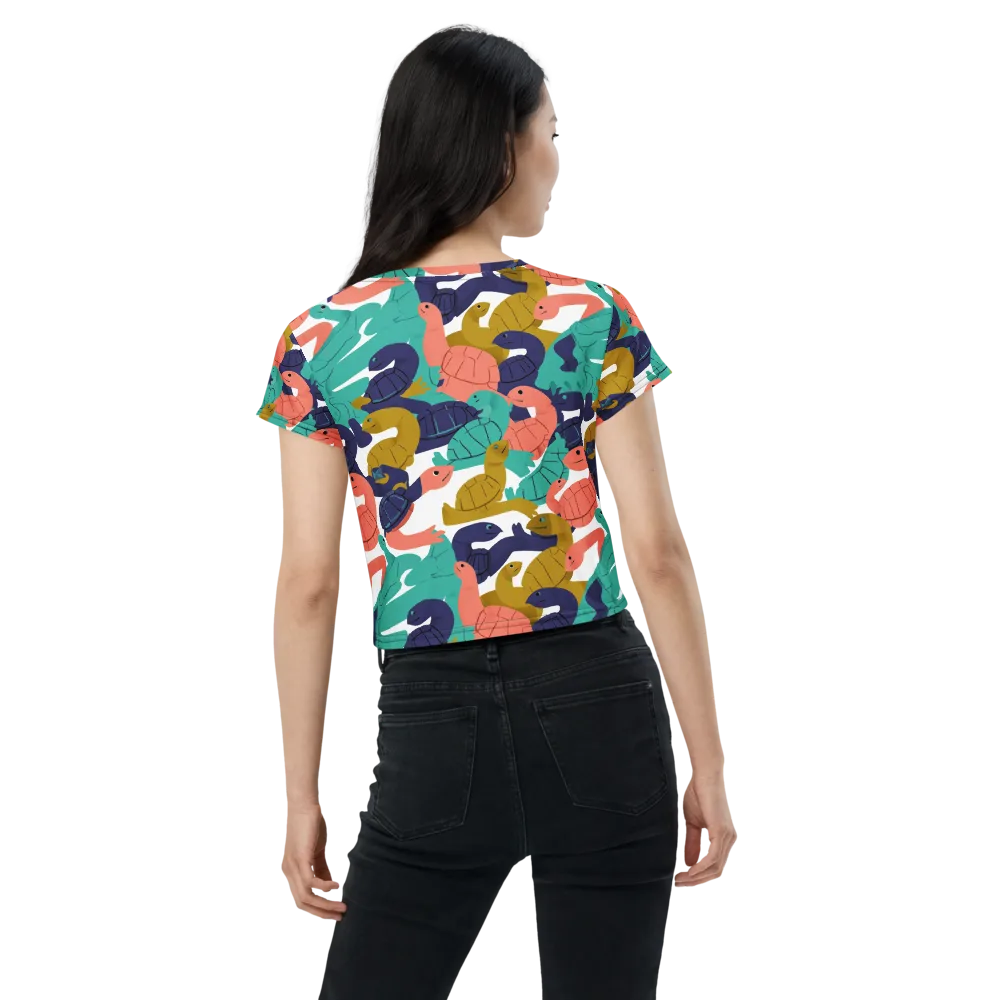 Shell Parade on Crop Tee — Back