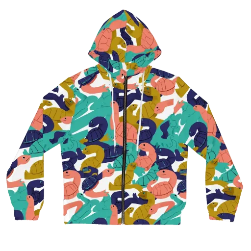 Shell Parade on a Women's Full-Zip Hoodie