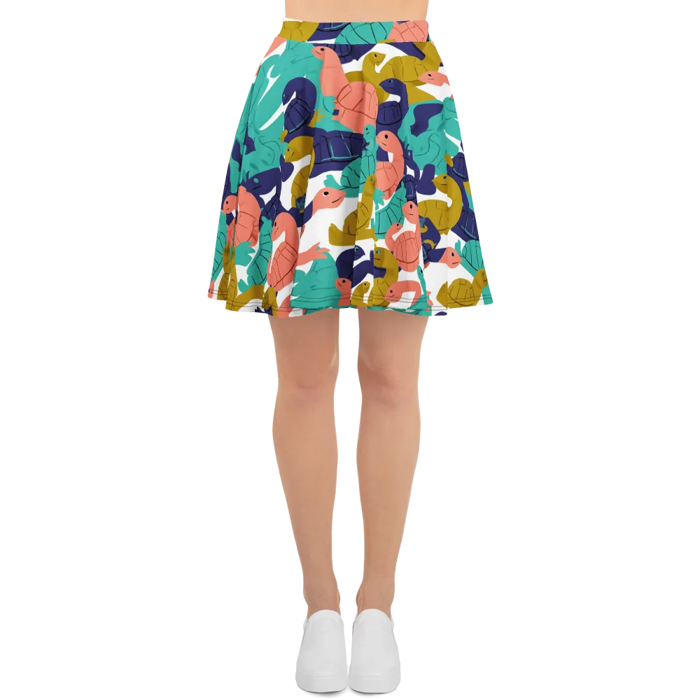 Shell Parade on Skater Skirt — Front
