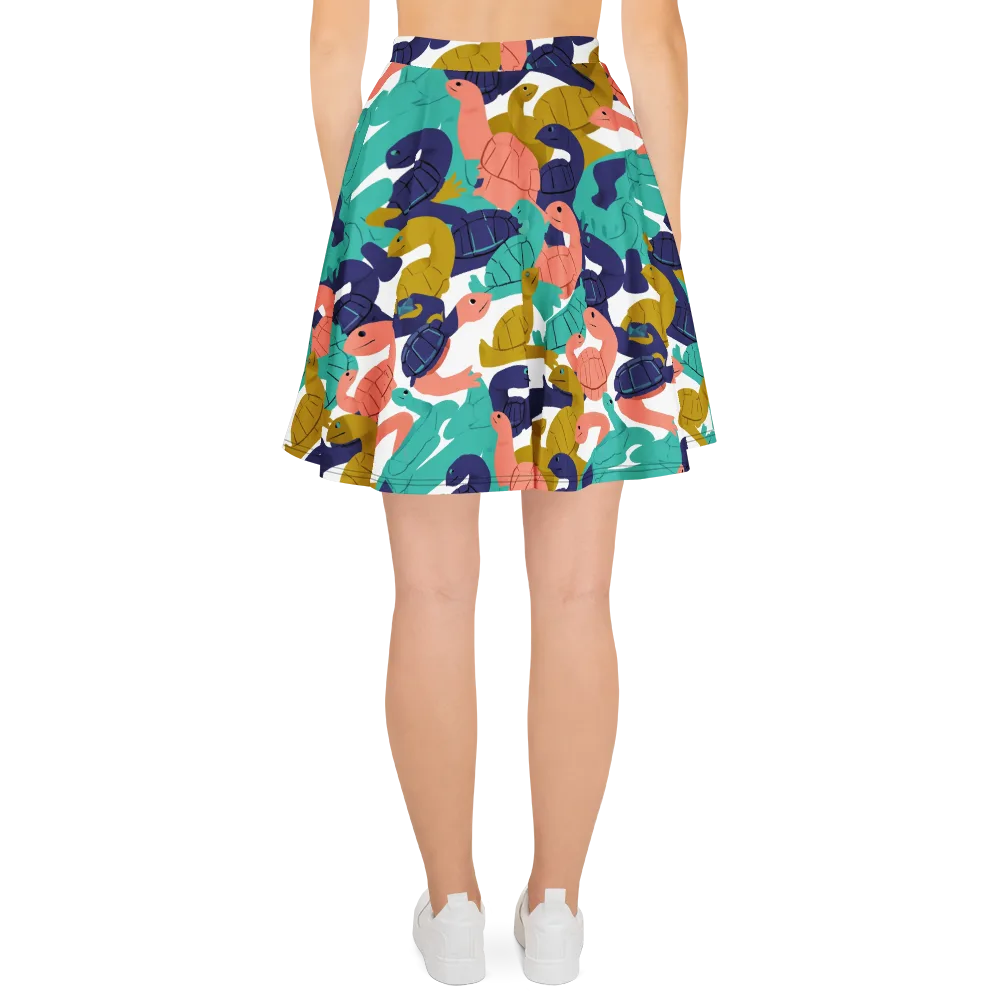 Shell Parade on Skater Skirt — Back