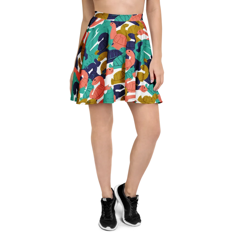 Shell Parade on Skater Skirt — Front