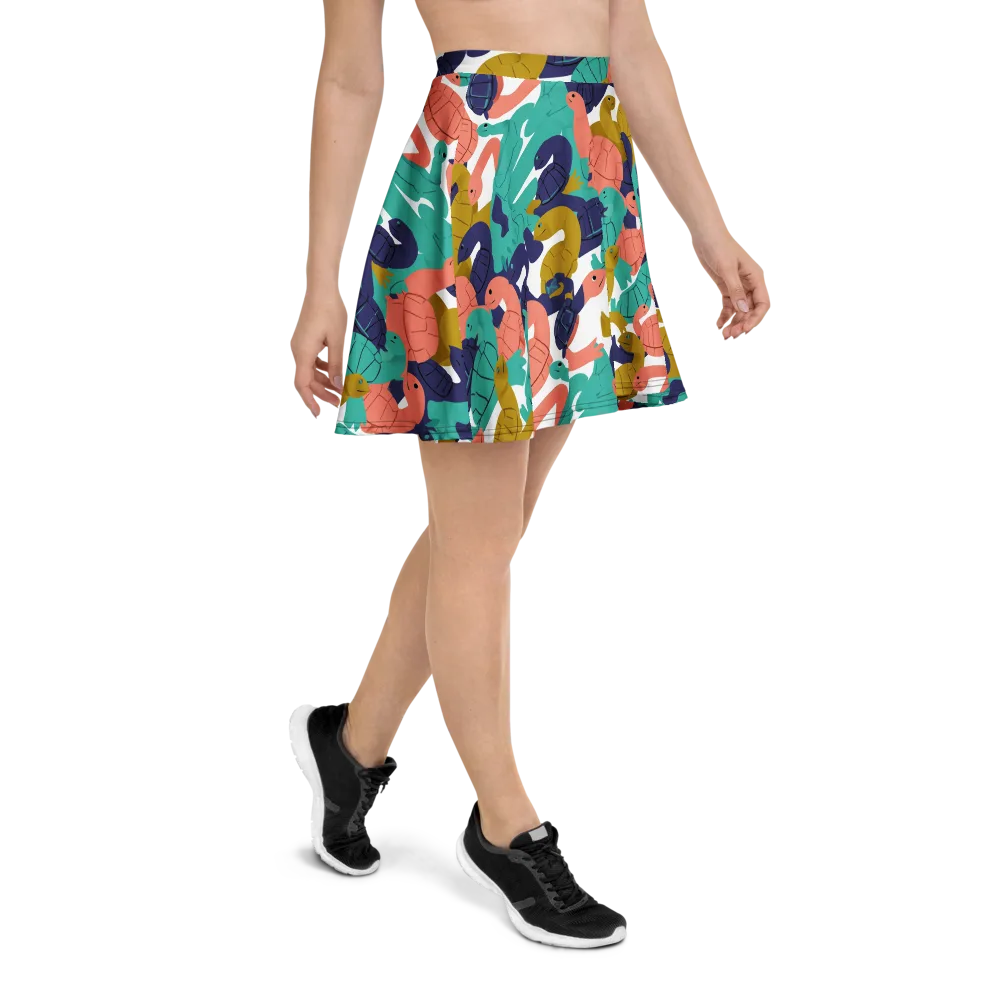 Shell Parade on Skater Skirt — Right