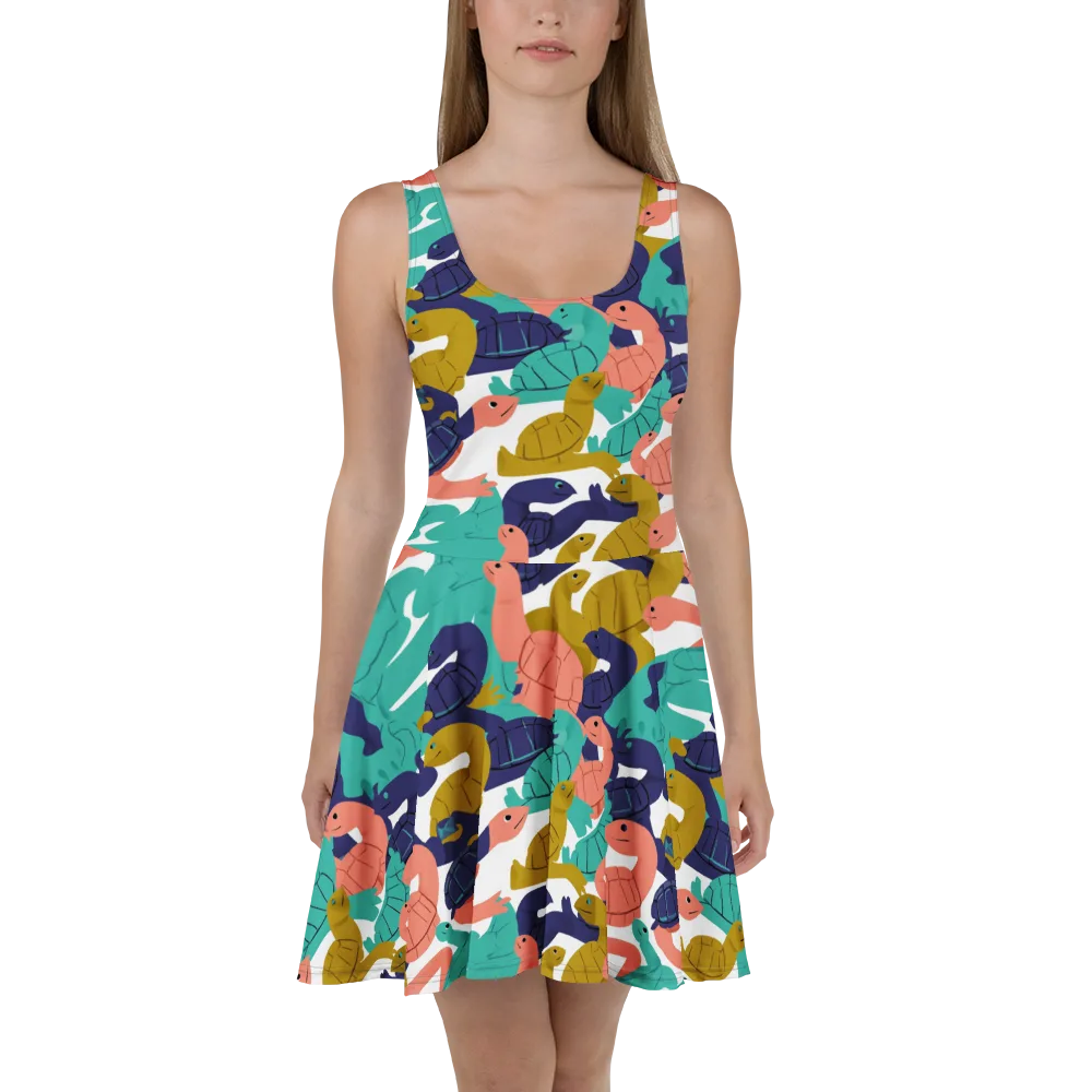 Shell Parade on Skater Dress — Front