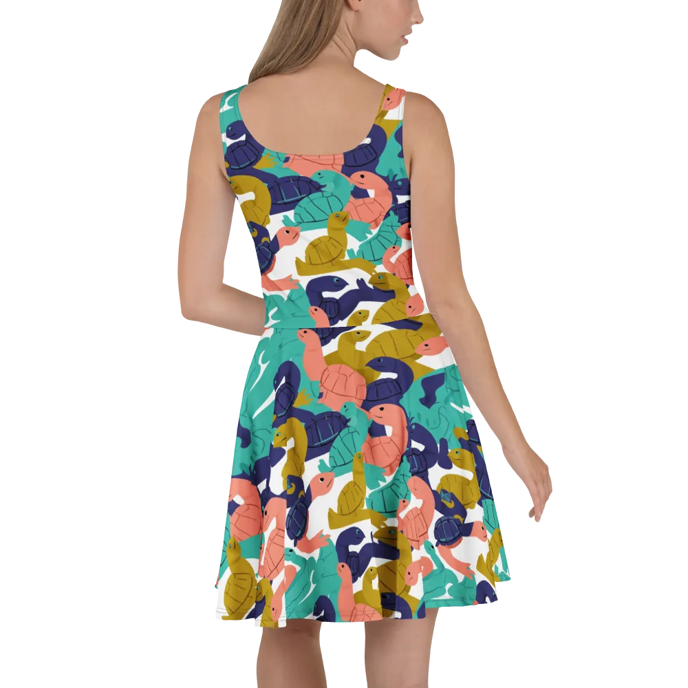Shell Parade on Skater Dress — Back