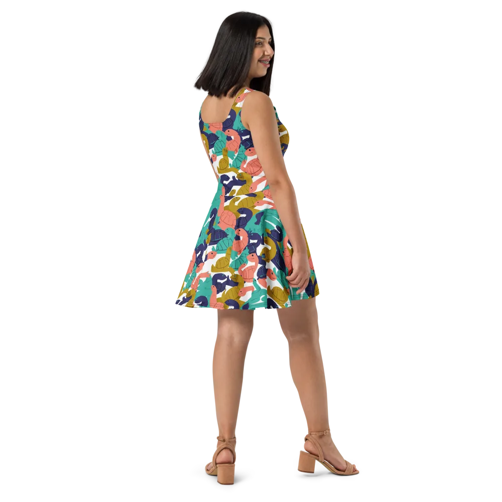 Shell Parade on Skater Dress — Right