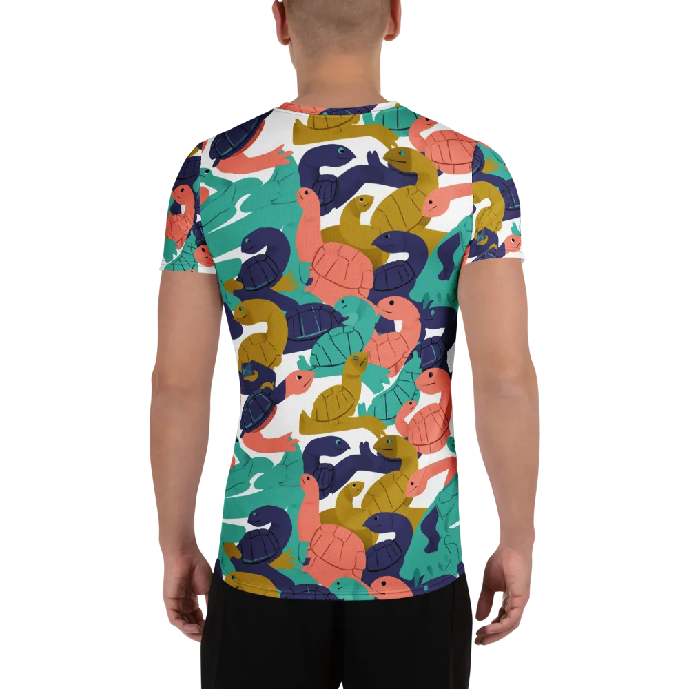 Shell Parade on Men's Athletic T-Shirt — Back