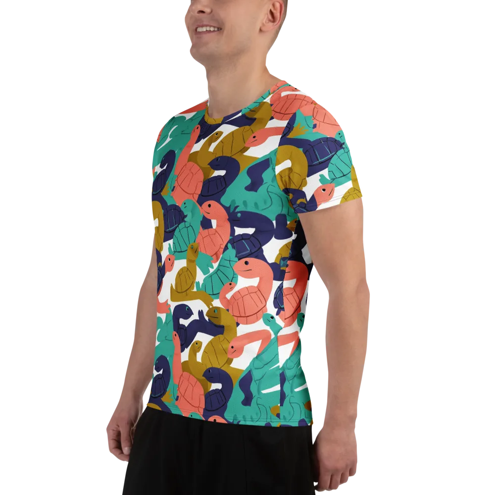 Shell Parade on Men's Athletic T-Shirt — Left