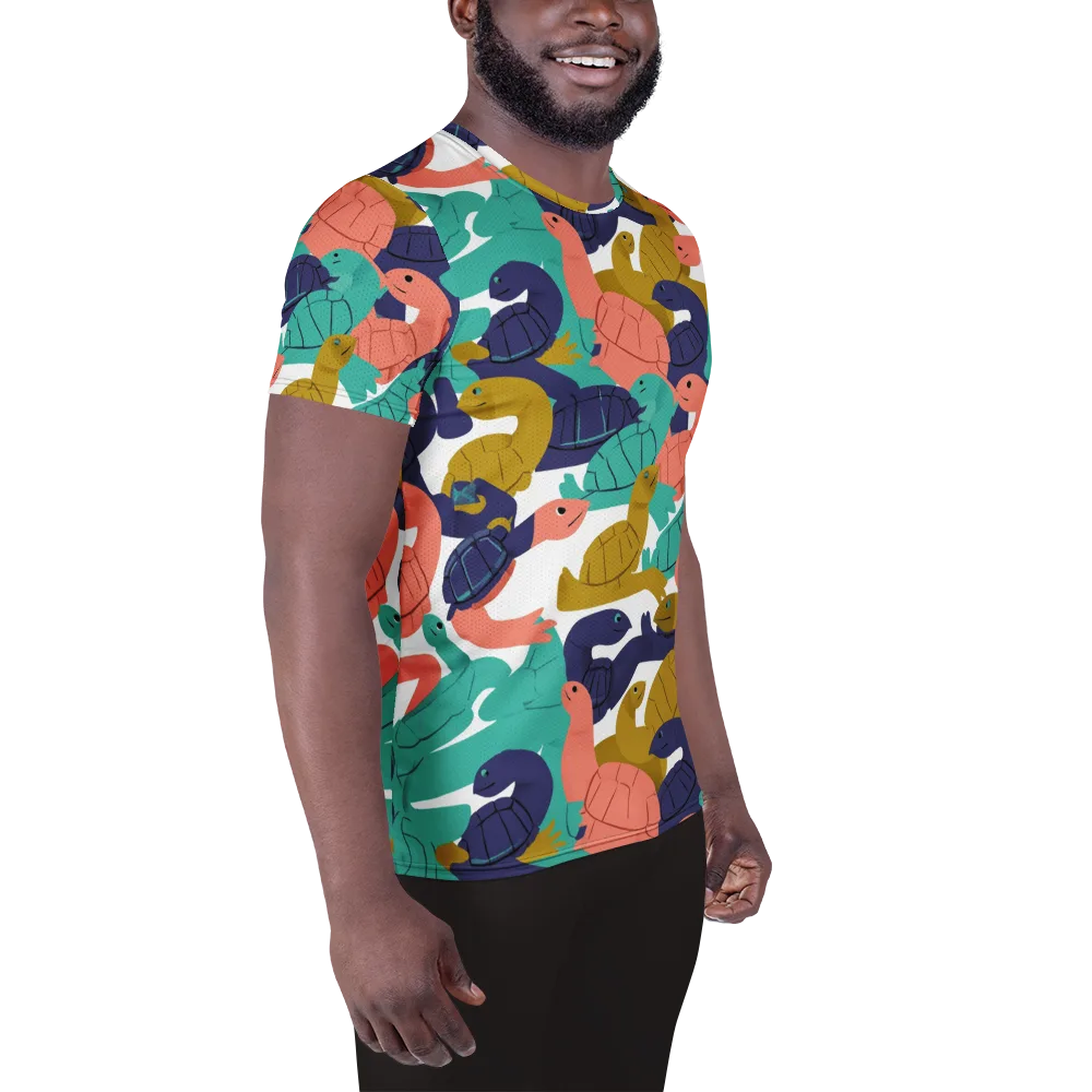 Shell Parade on Men's Athletic T-Shirt — Right