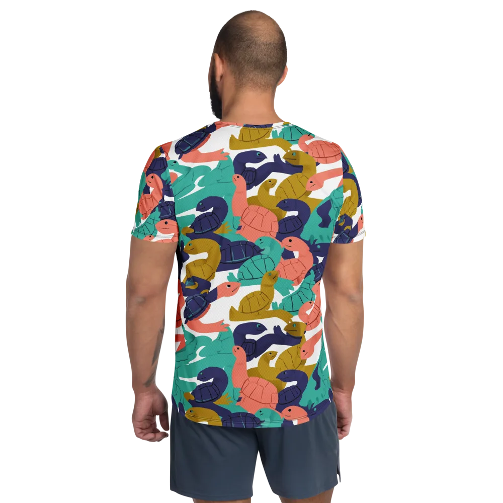 Shell Parade on Men's Athletic T-Shirt — Back