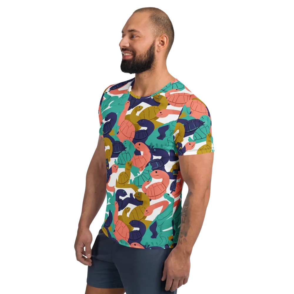 Shell Parade on Men's Athletic T-Shirt — Left