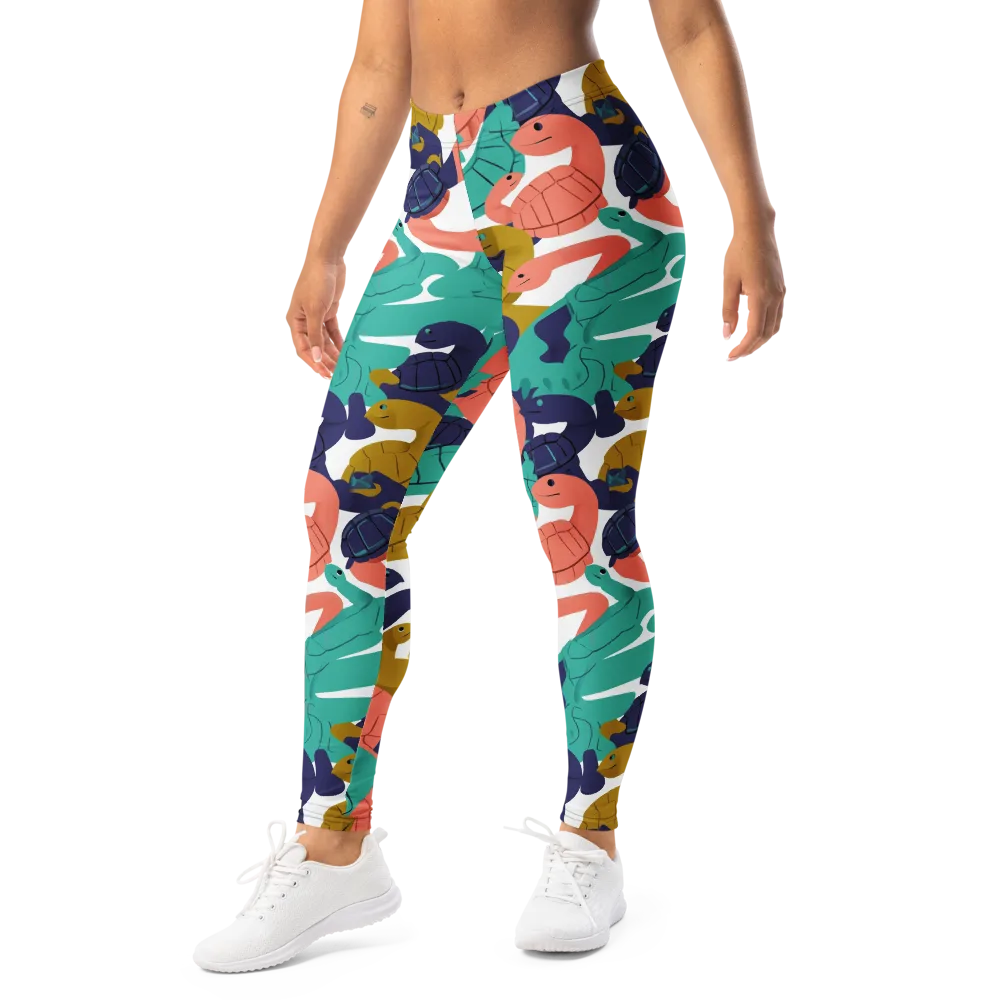 Shell Parade on Leggings — Left Front