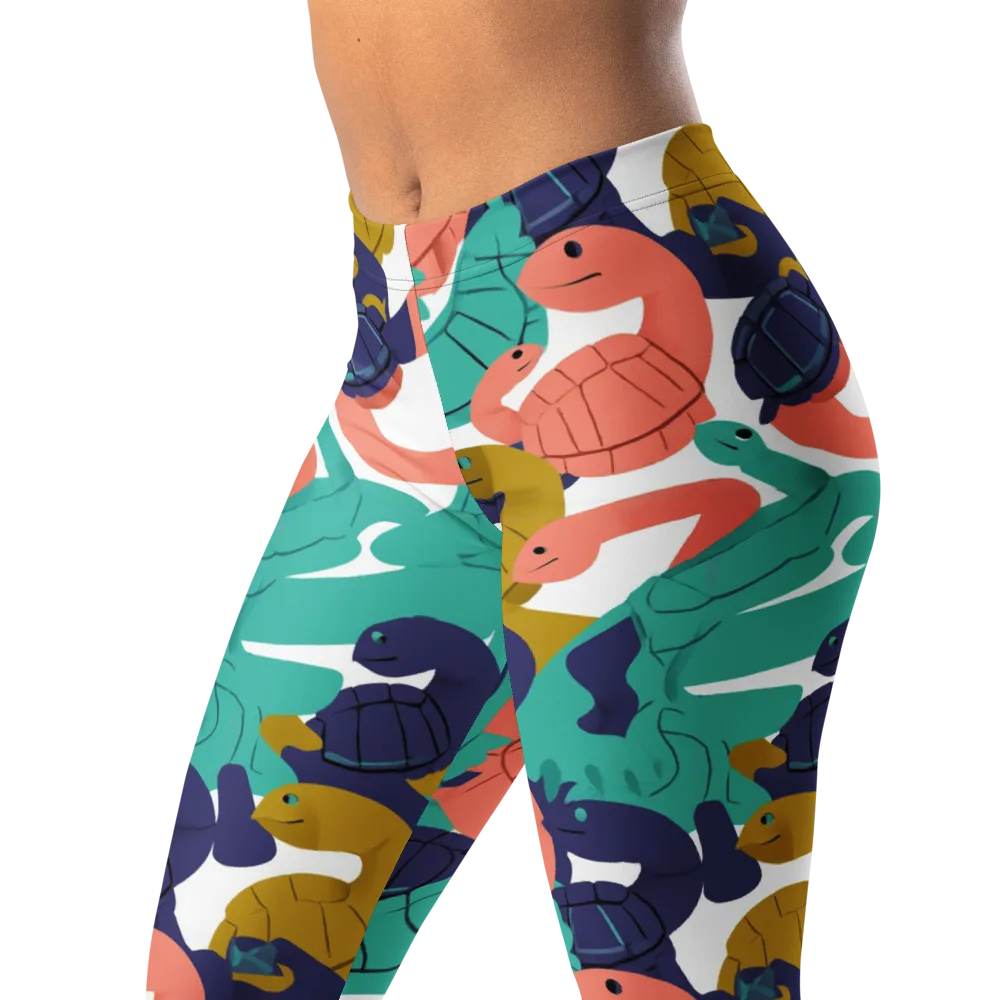 Shell Parade on Leggings — Left Front
