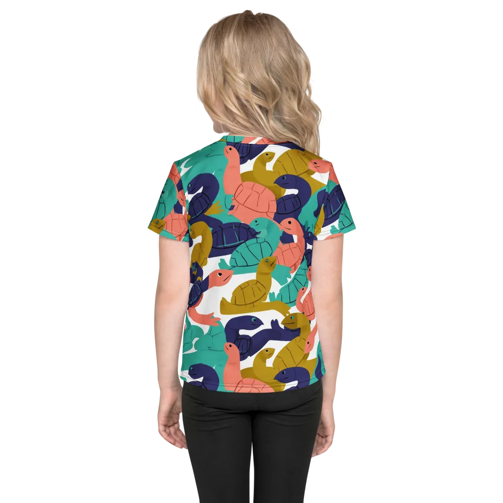 Shell Parade on Kids Crew Neck T-Shirt — Back