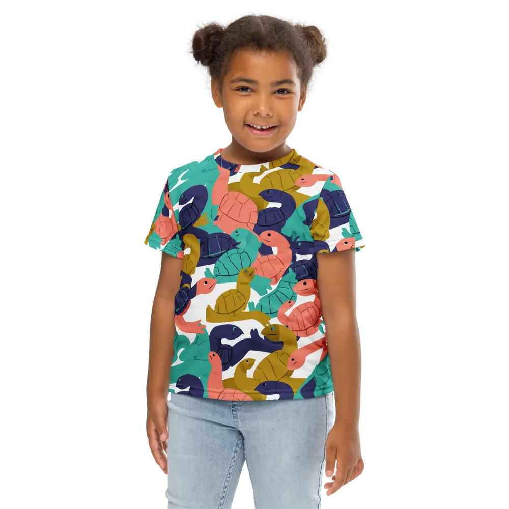 Shell Parade on Kids Crew Neck T-Shirt — Front