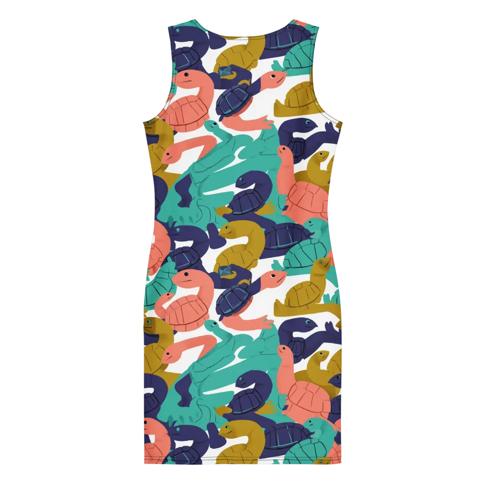 Shell Parade on Bodycon Dress — Back
