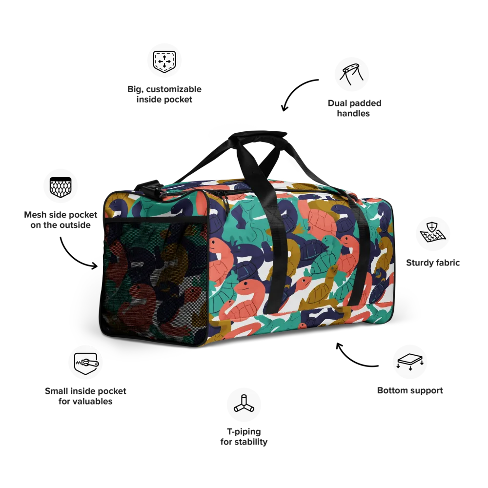 Shell Parade on Duffle Bag — Right Front