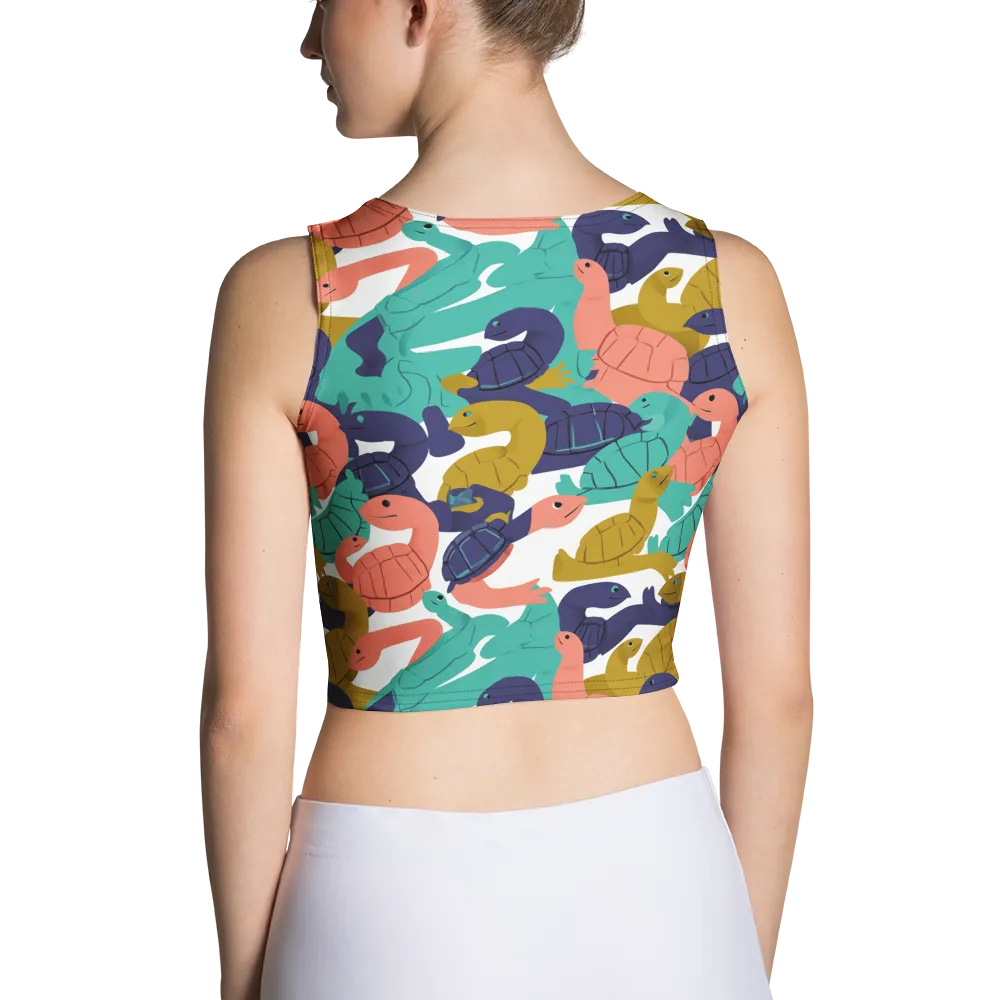 Shell Parade on Crop Top — Back