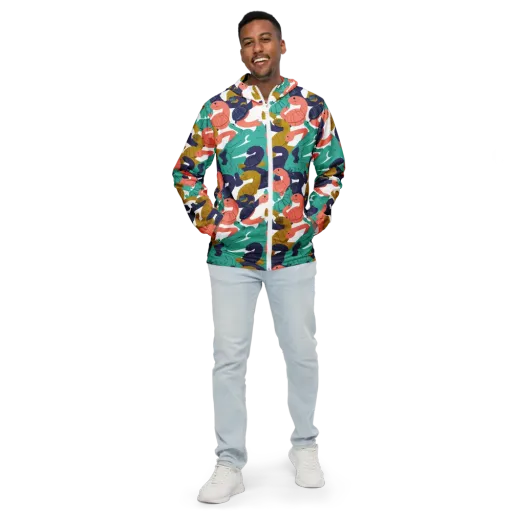 Shell Parade on a Men's Windbreaker