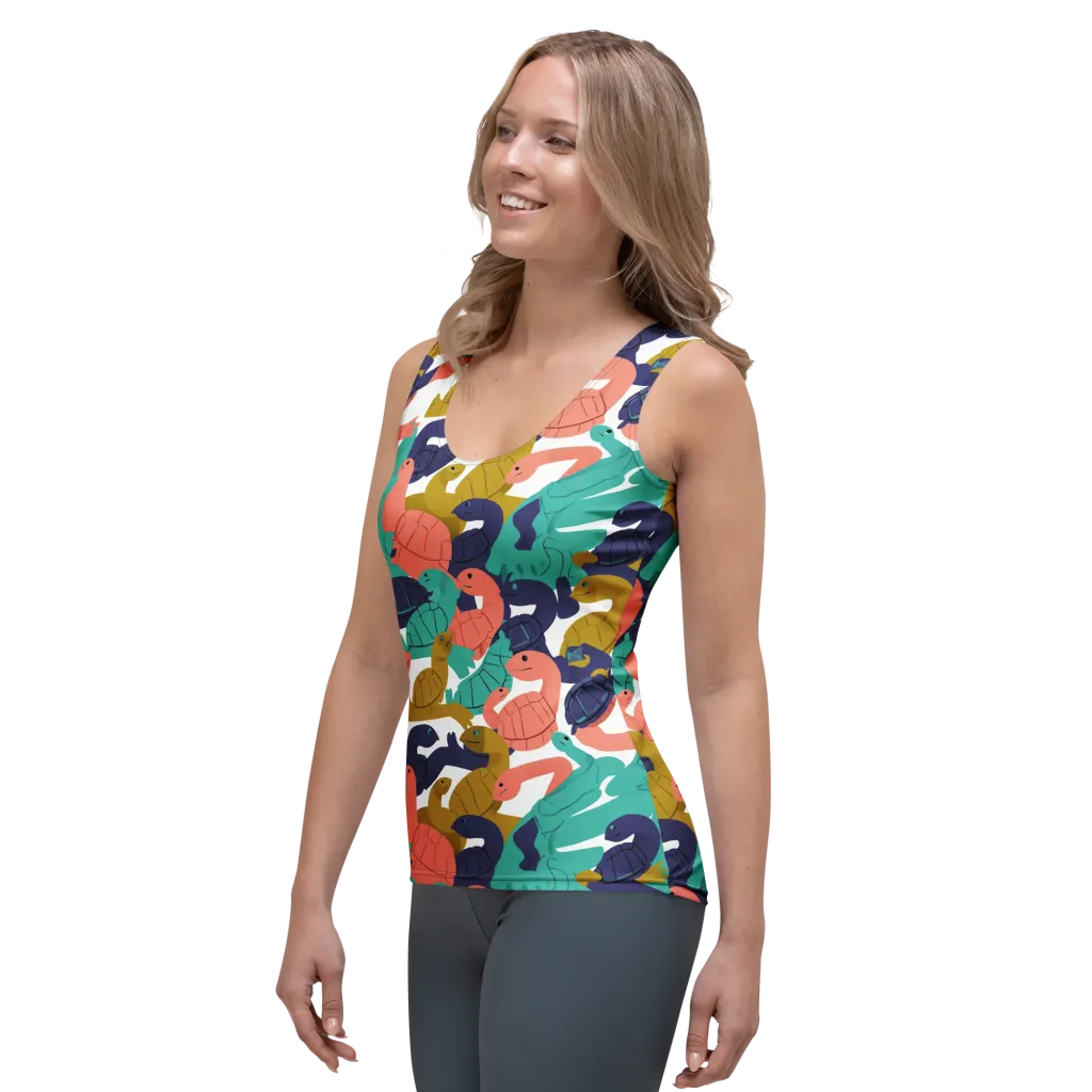 Shell Parade on Women's Tank Top — Left Front
