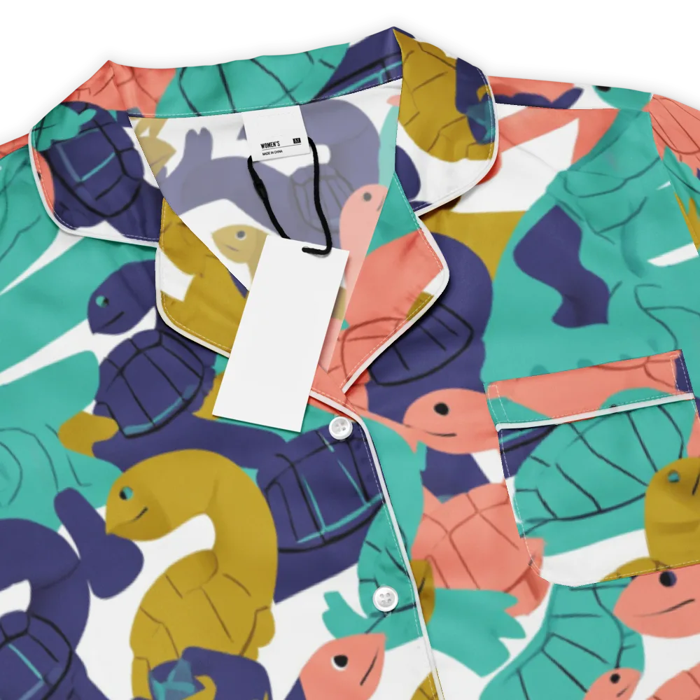 Shell Parade on Women's Short Sleeve Pajama Top — Product details