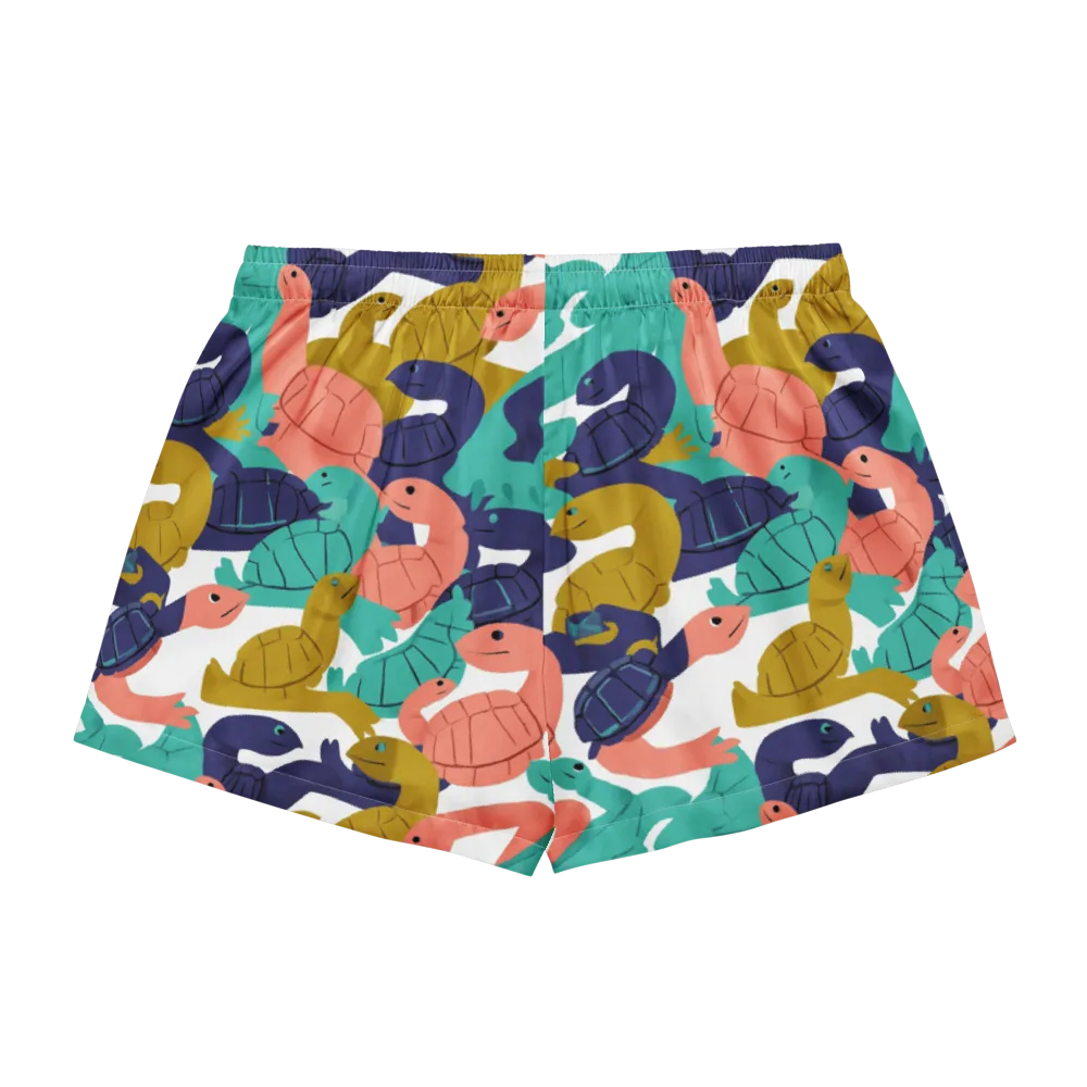 Shell Parade on Women's Pajama Shorts — Back