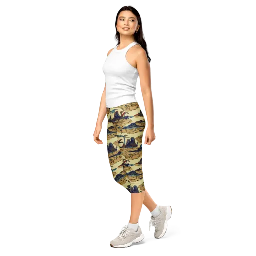 Fossil Lagoon on a Capri Leggings