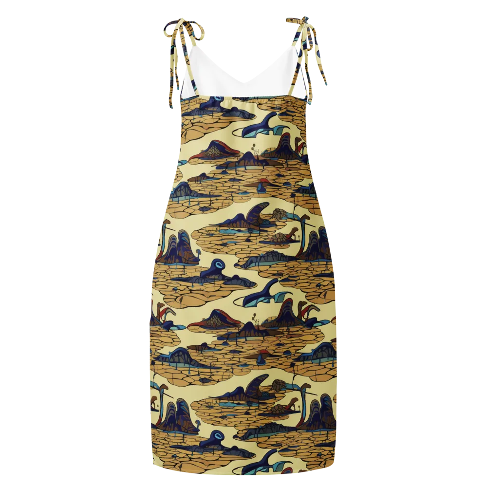 Fossil Lagoon on Slip Dress — Back