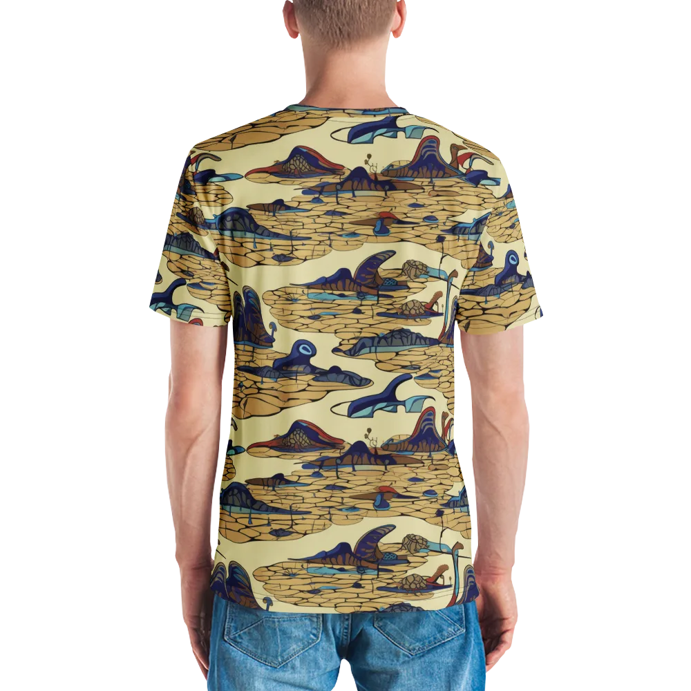 Fossil Lagoon on Men's Crew Neck T-Shirt — Back