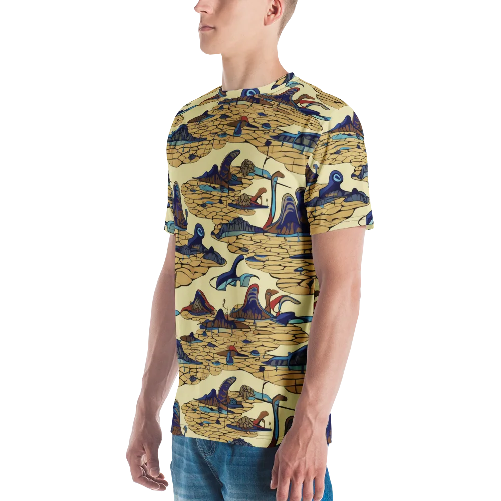 Fossil Lagoon on Men's Crew Neck T-Shirt — Left