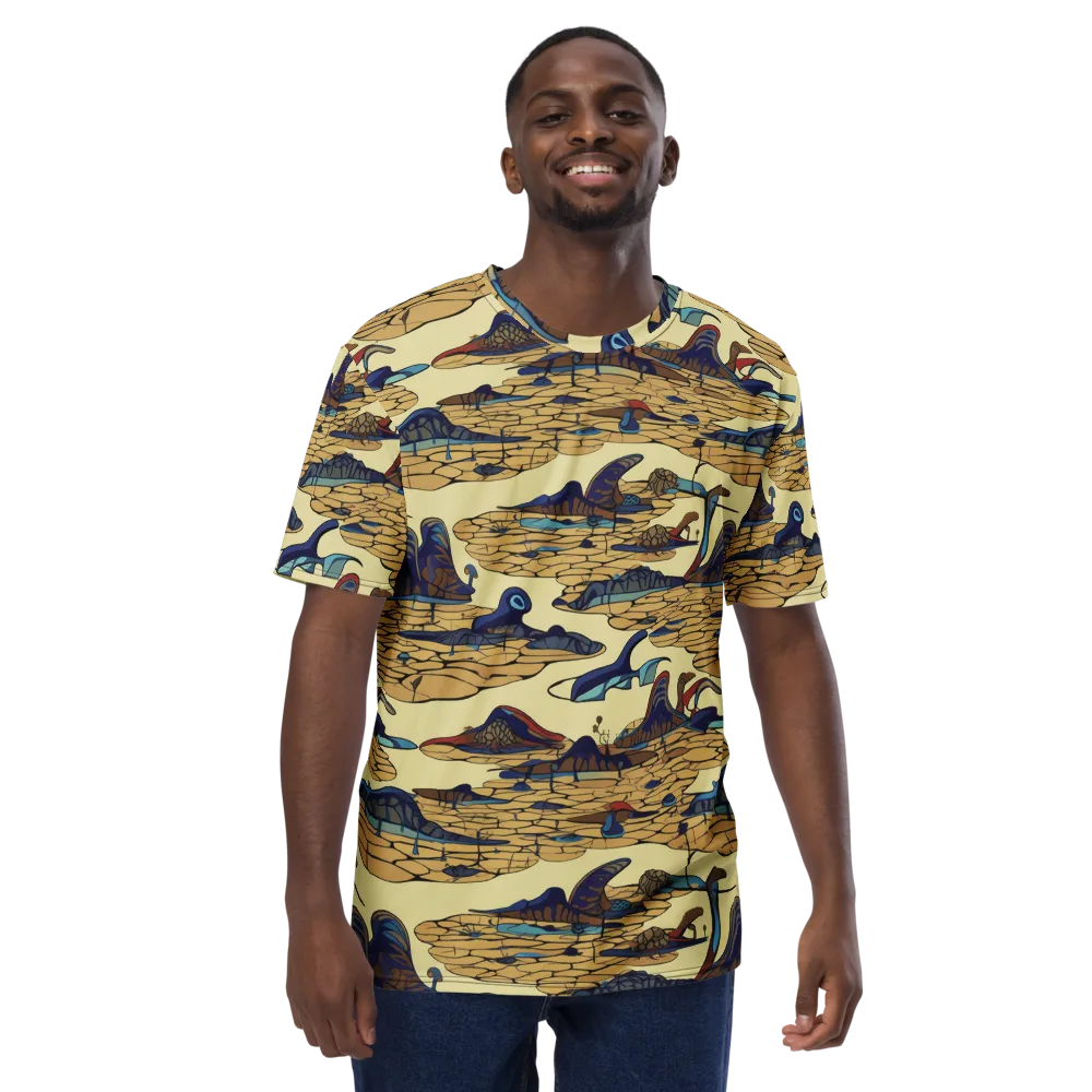 Fossil Lagoon on Men's Crew Neck T-Shirt — Front
