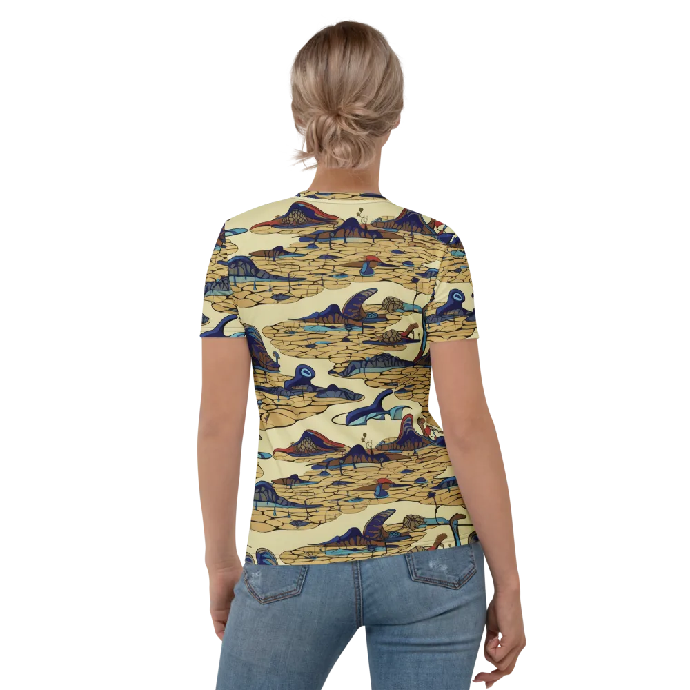 Fossil Lagoon on Women's Crew Neck T-Shirt — Back